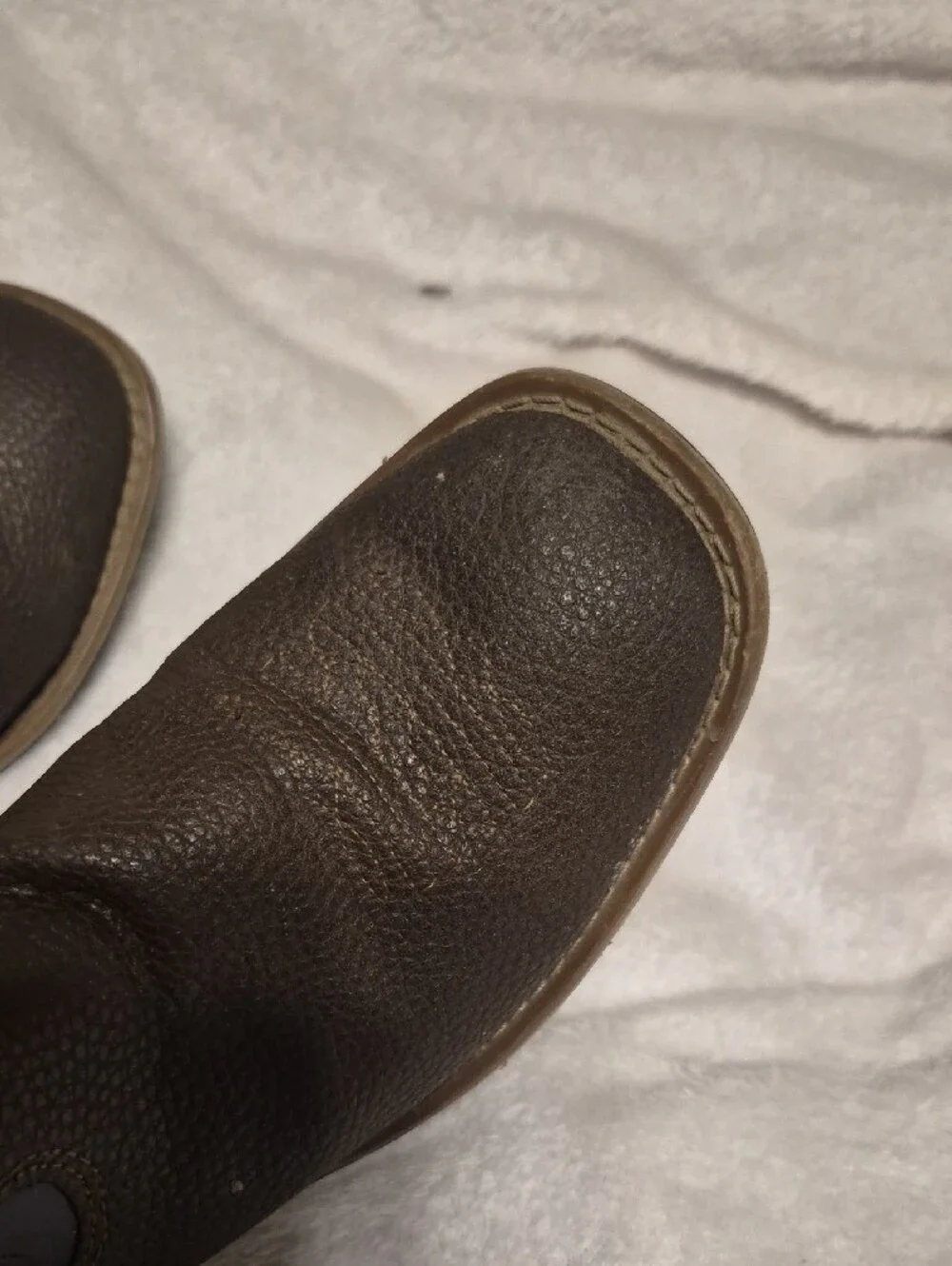 Boys Brown & Navy Western Pull-On Work Boots